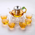 Blooming Tea Glas Teeservice/Teekanne und Tasse